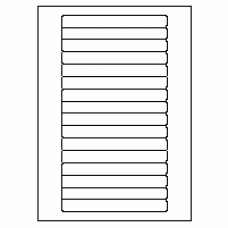 531 - Label Shape - Video Spine - 16 labels per sheet